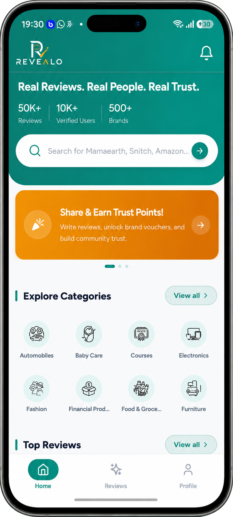 Revealo App Screen