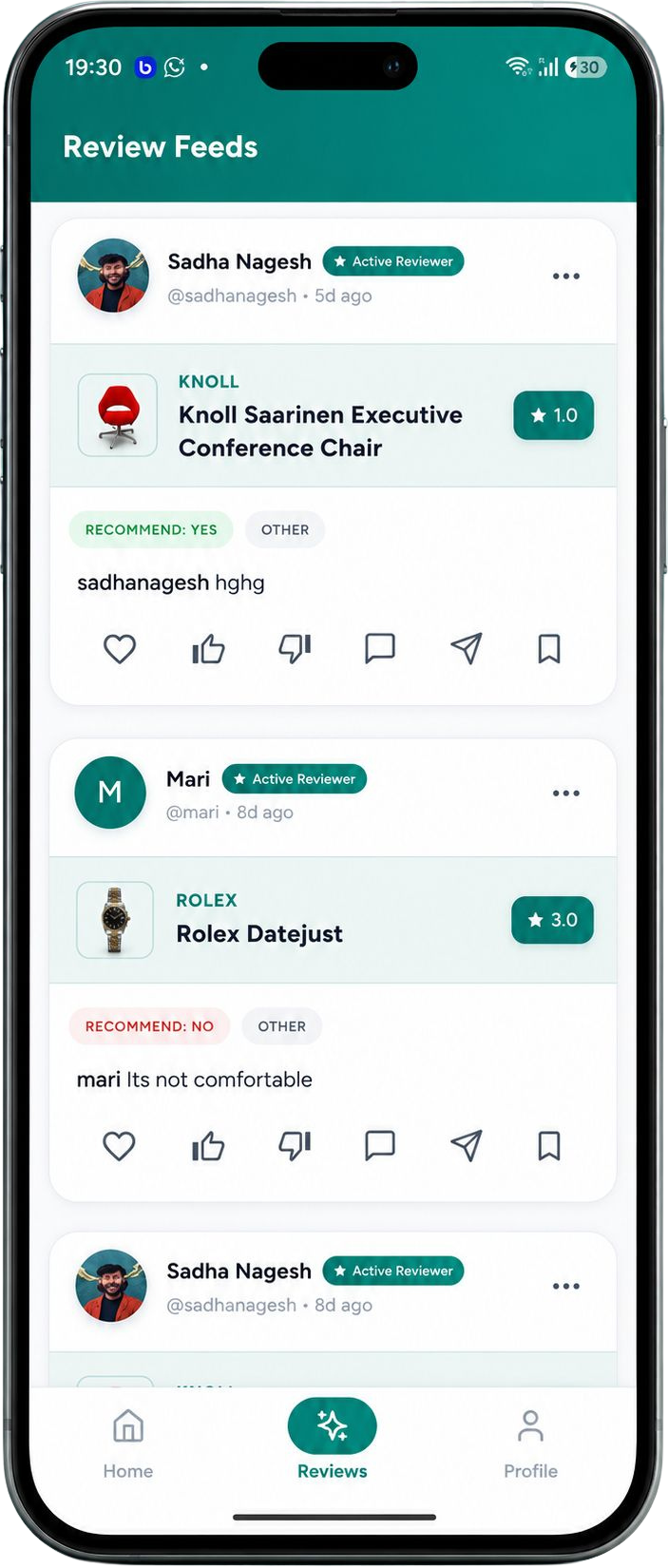 Revealo App Screen